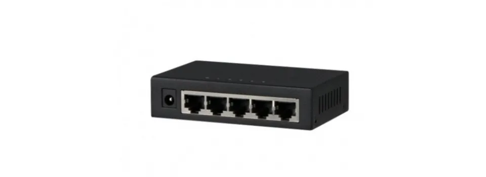 DAHUA DH-PFS3005-5GT - компактный гигабитный коммутатор для дома, офиса и систем видеонаблюдения